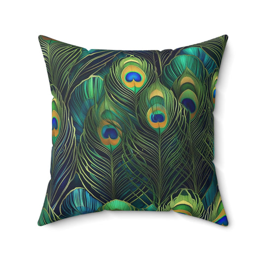 Peacock Feathers Pillow 4