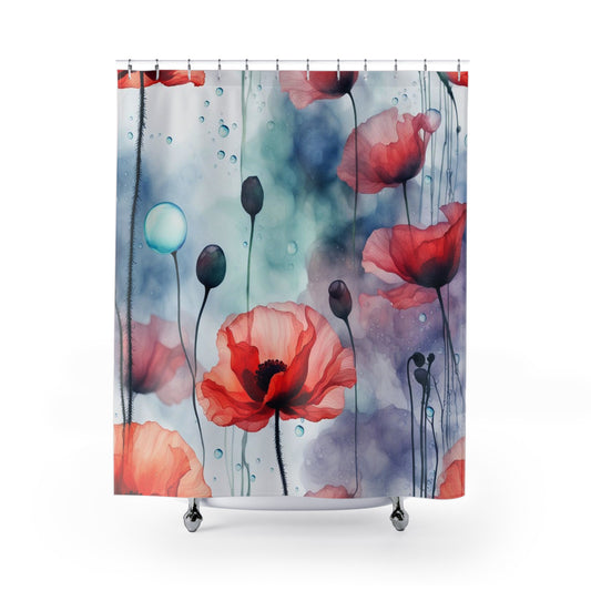 Poppy Shower Curtain 1