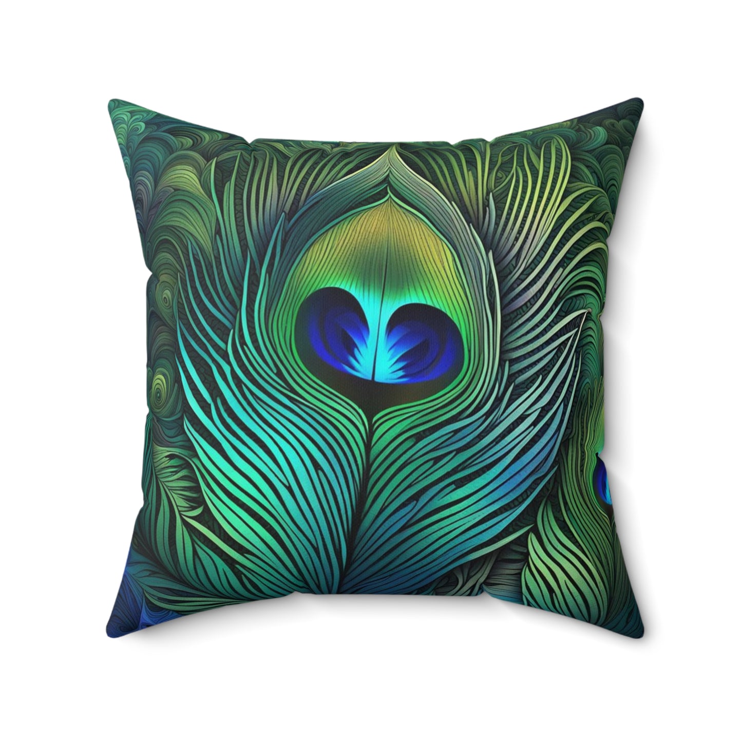 Peacock Feathers Pillow 5