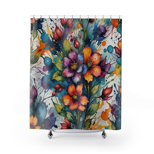 Floral Shower Curtain 2