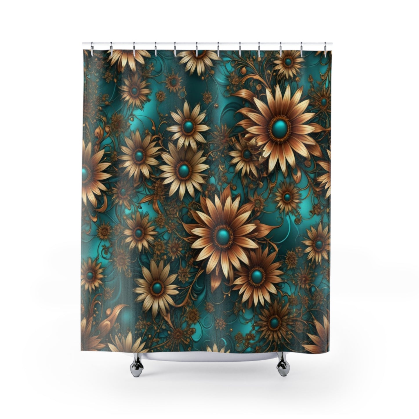 Daisies Shower Curtain 2