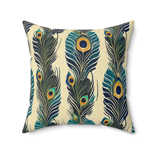 Peacock Feathers Pillow 3