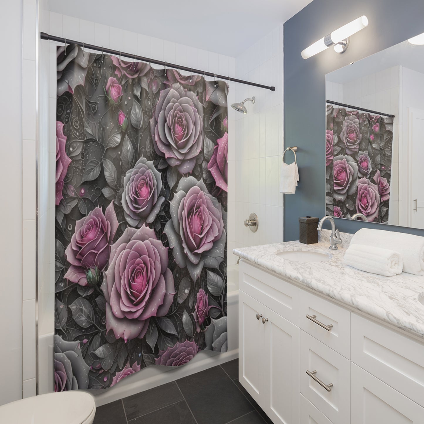 Rose Shower Curtain 1