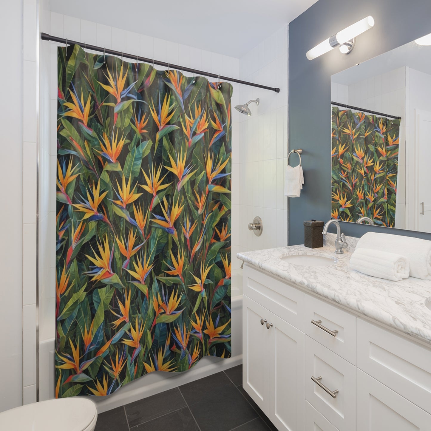 Bird of Paradise Shower Curtain 1