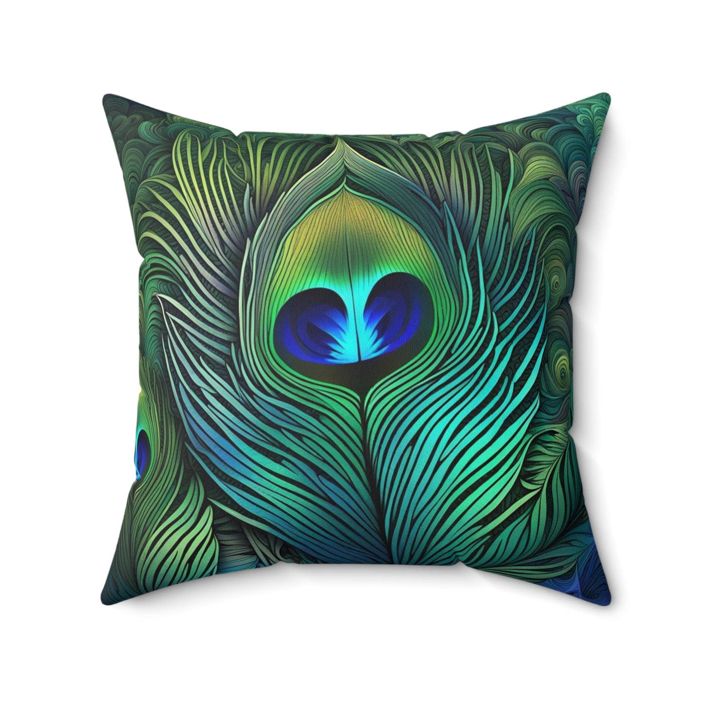 Peacock Feathers Pillow 5