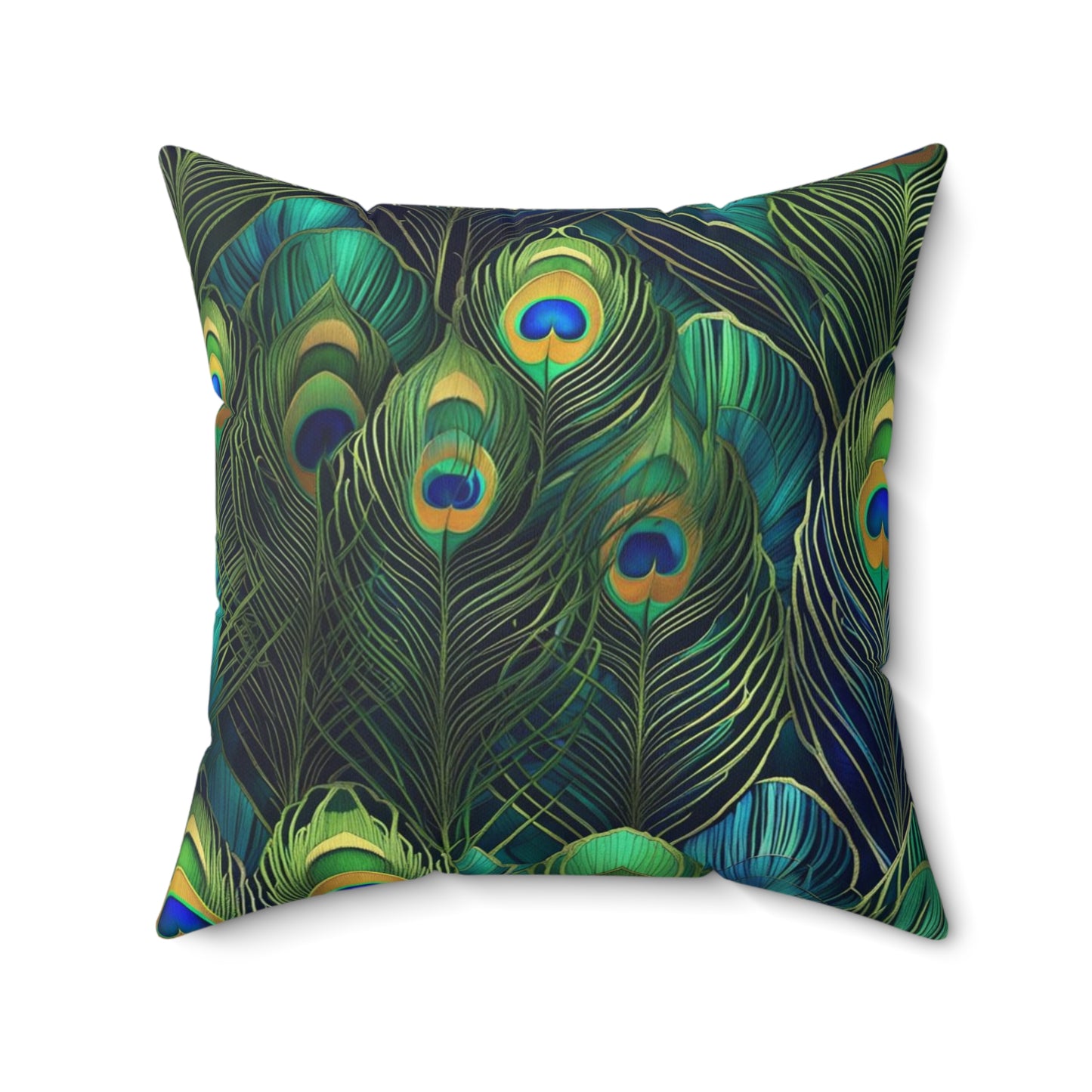 Peacock Feathers Pillow 4