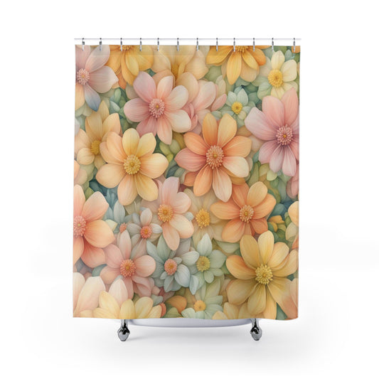 Floral Shower Curtain 1