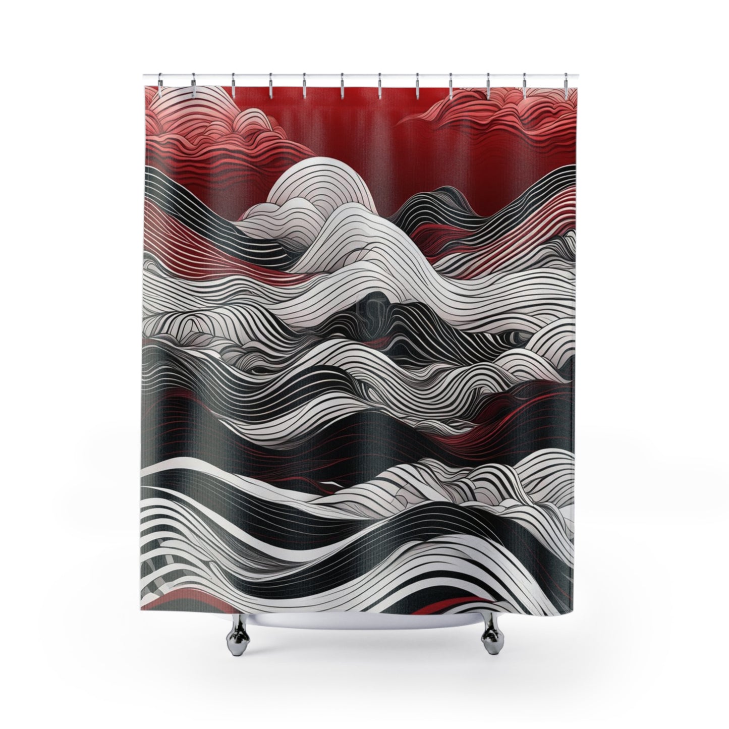 Abstract Shower Curtain 6