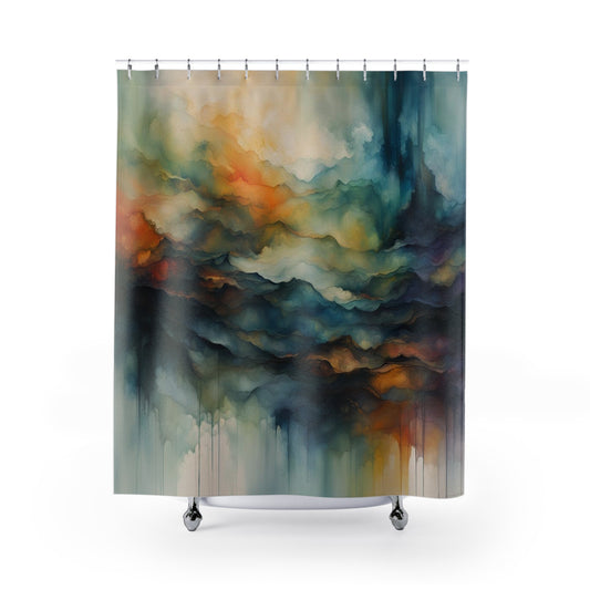 Abstract Shower Curtain 1